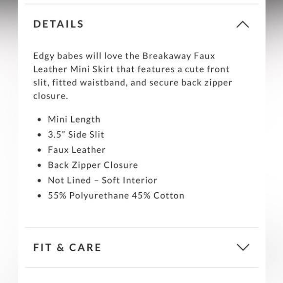 Breakaway Mini Skirt- 4. - Picture 2 of 8